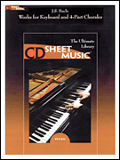 Works for Keyboard and Four-Part Chorales piano sheet music cover